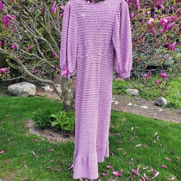 ZARA| TEXTURED KNIT DRESS WITH RUFFLES - Picture 12 of 16